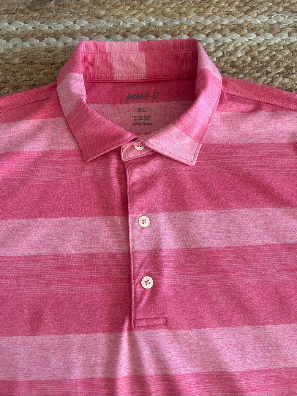Johnnie-O Striped Performance Polo Short Sleeve